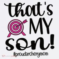 That's My Son Proud Archery Mom Of An Archer Mama Gift Apron thumb 3