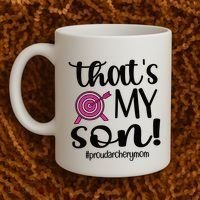 That's My Son Proud Archery Mom Of An Archer Mama Gift Coffee Mug thumb 2
