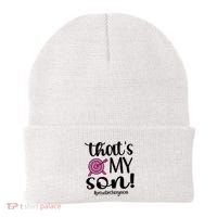 That's My Son Proud Archery Mom Of An Archer Mama Gift Beanie thumb 0