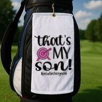 That's My Son Proud Archery Mom Of An Archer Mama Gift Golf Towel thumb 2