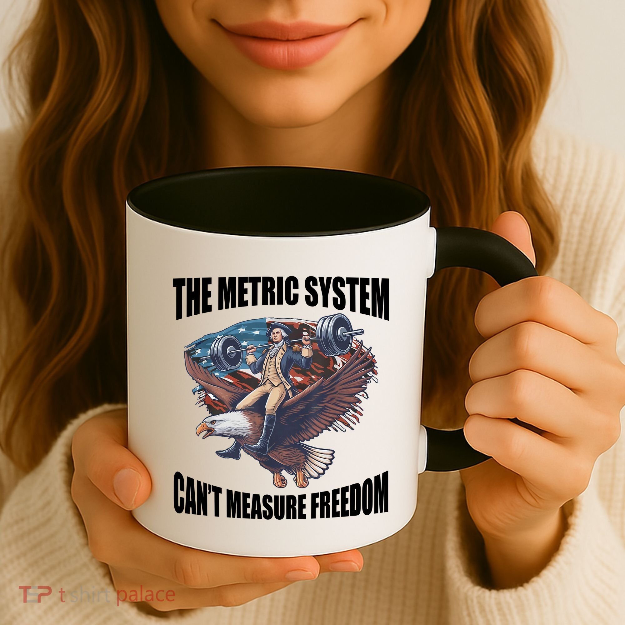 The Metric System Cant Measure Freedom Funny 4th Of July Coffee Mug