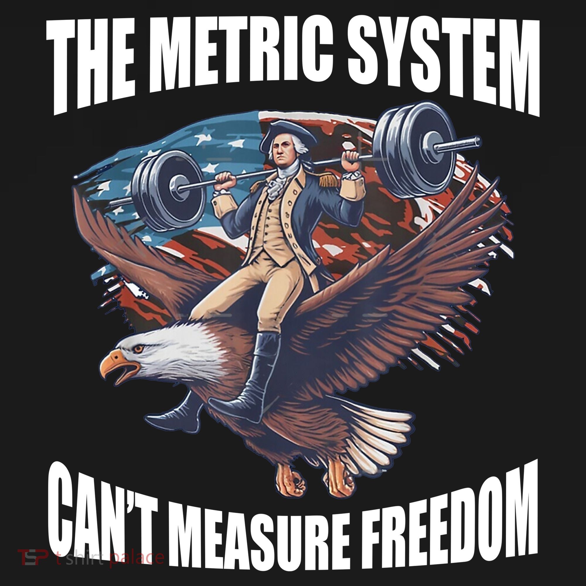 The Metric System Cant Measure Freedom Funny 4th Of July Women's Hoodie