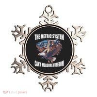 The Metric System Cant Measure Freedom Funny 4th Of July Ornament thumb 0