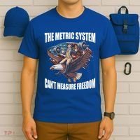 The Metric System Cant Measure Freedom Funny 4th Of July T-Shirt thumb 6