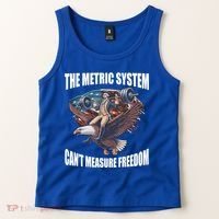 The Metric System Cant Measure Freedom Funny 4th Of July Tank Top thumb 2