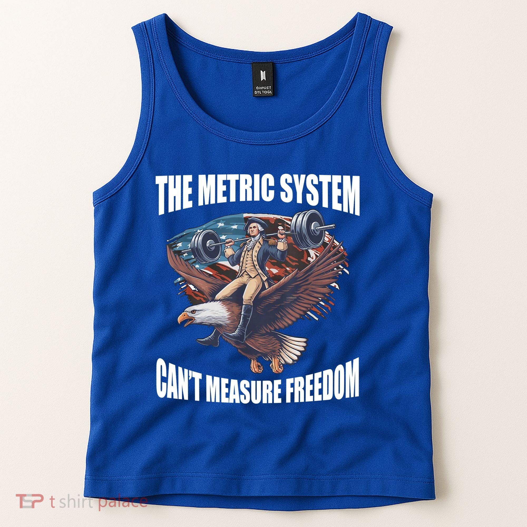 The Metric System Cant Measure Freedom Funny 4th Of July Tank Top