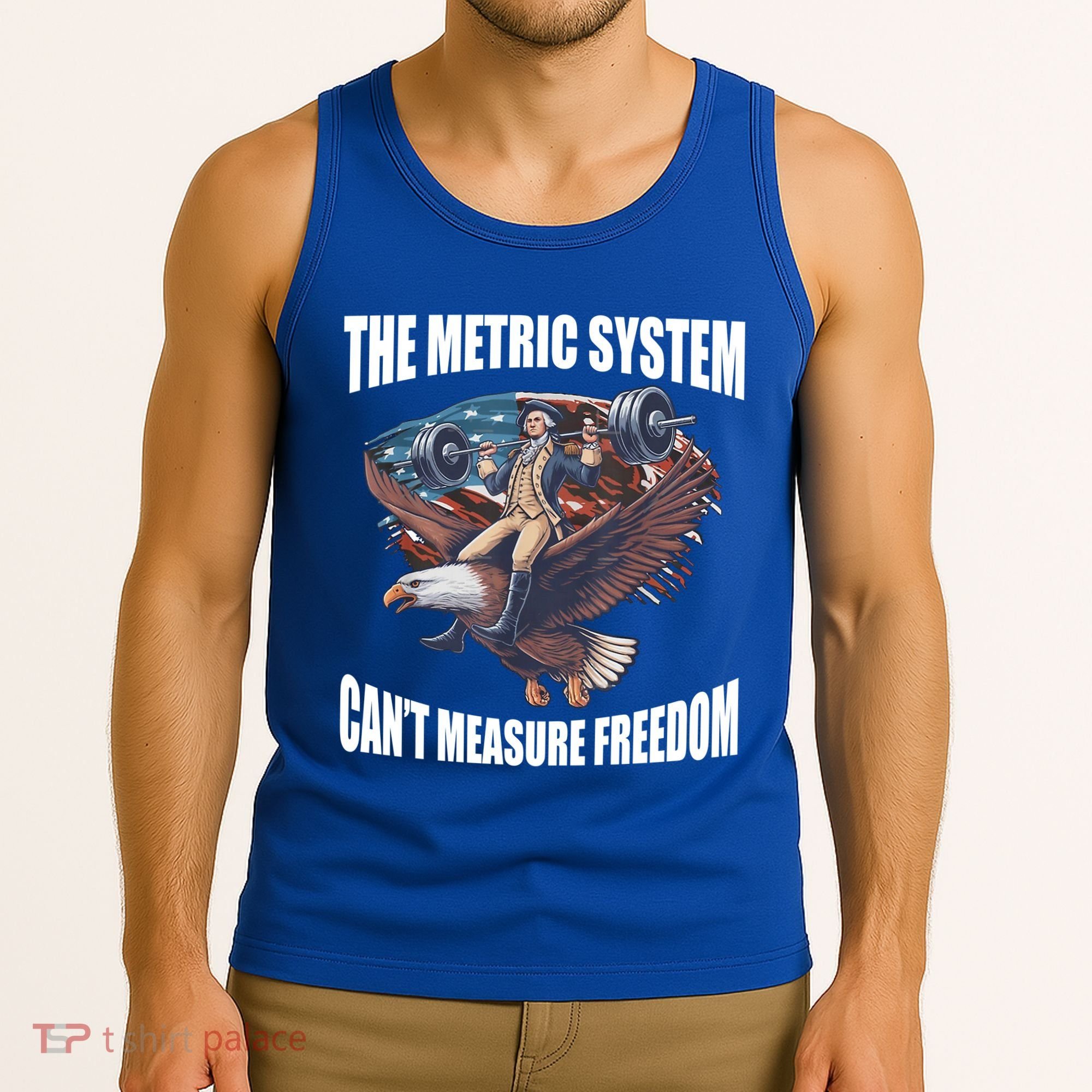The Metric System Cant Measure Freedom Funny 4th Of July Tank Top