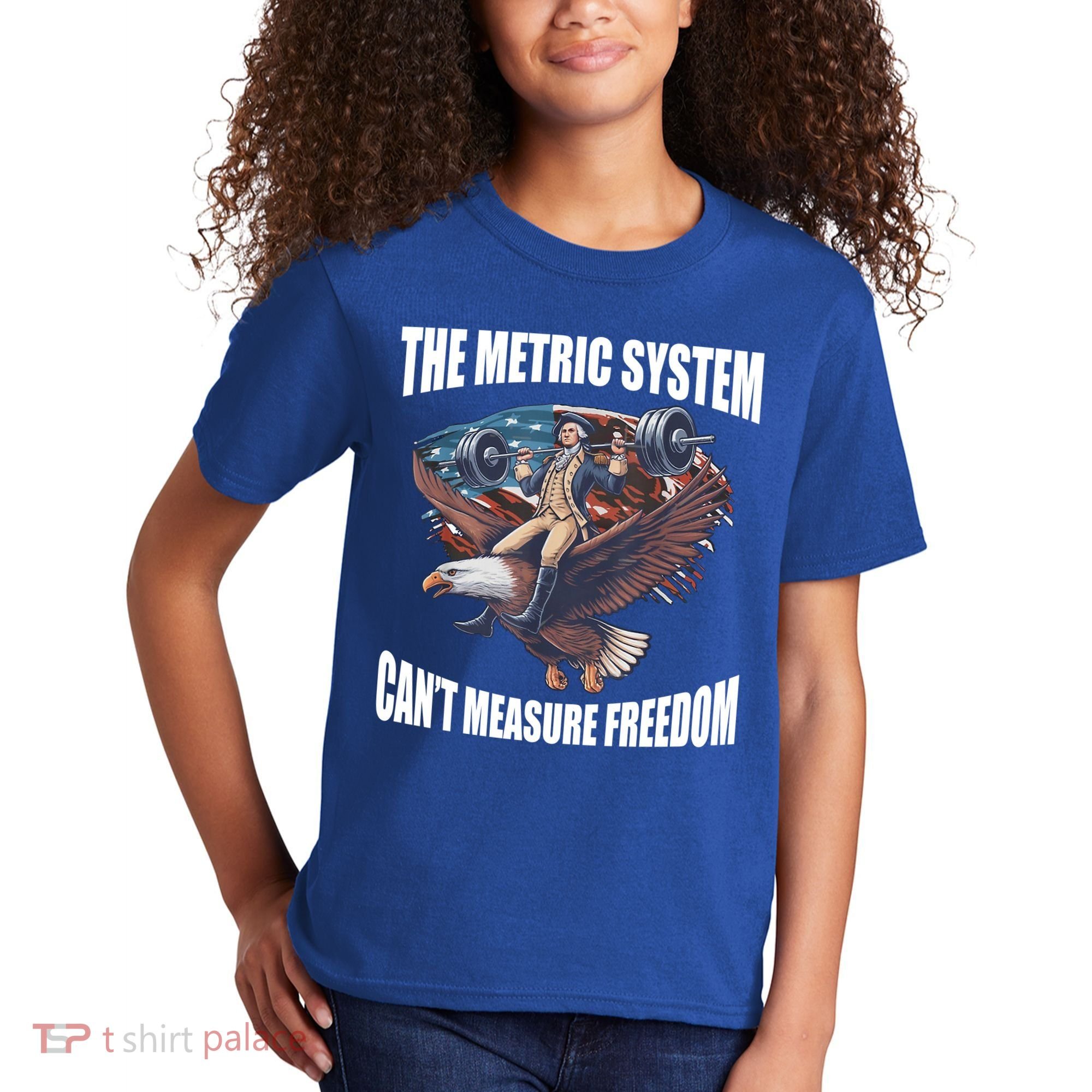 The Metric System Cant Measure Freedom Funny 4th Of July Kids T-Shirt