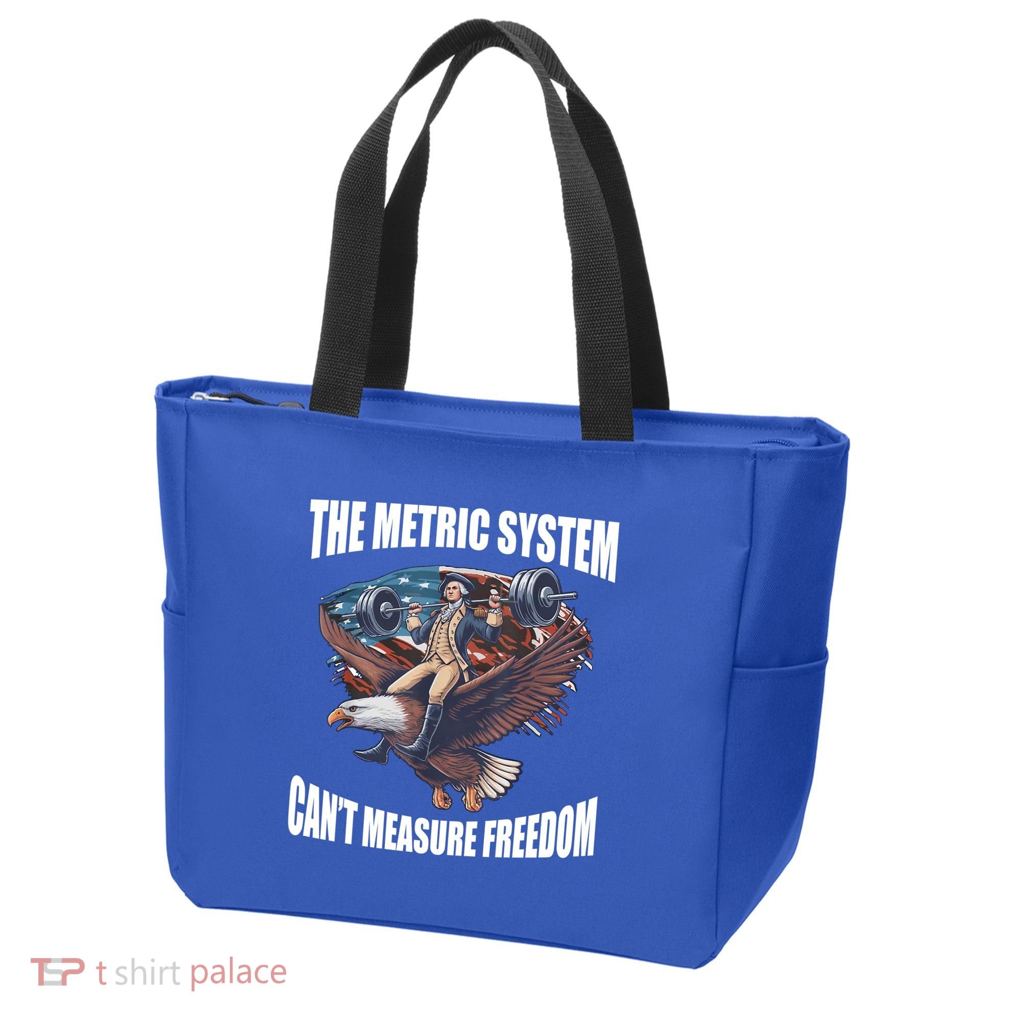 The Metric System Cant Measure Freedom Funny 4th Of July Tote Bag