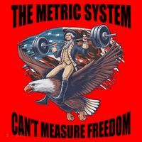 The Metric System Cant Measure Freedom Funny 4th Of July Santa Hat thumb 1