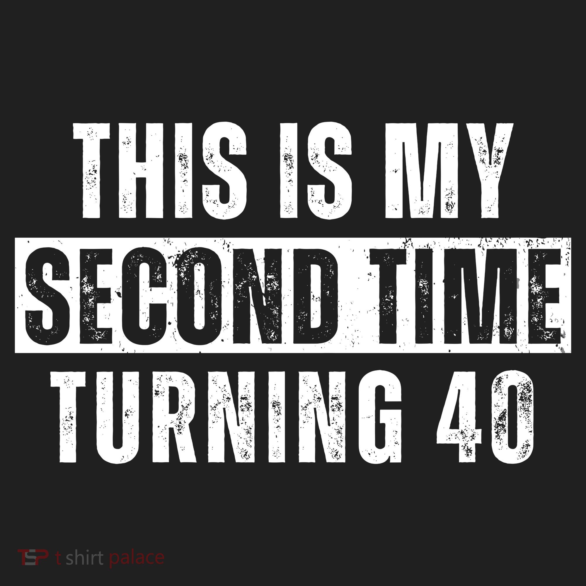 This My Second Time Turning 40 Funny 80th Birthday Old Gift Golf Towel