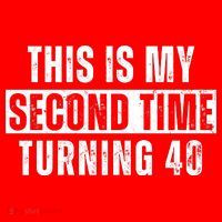This My Second Time Turning 40 Funny 80th Birthday Old Gift Santa Hat thumb 1
