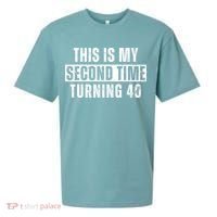 This My Second Time Turning 40 Funny 80th Birthday Old Gift Sueded Cloud Jersey T-Shirt thumb 0