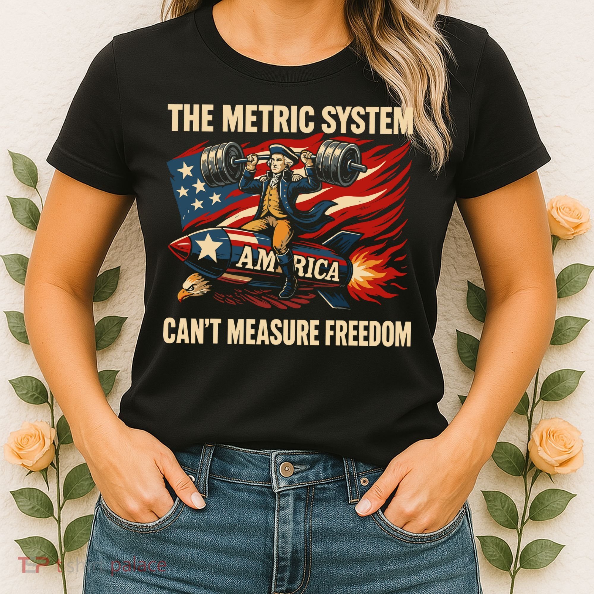 The Metruc System Can't Measure Freedom Women's T-Shirt