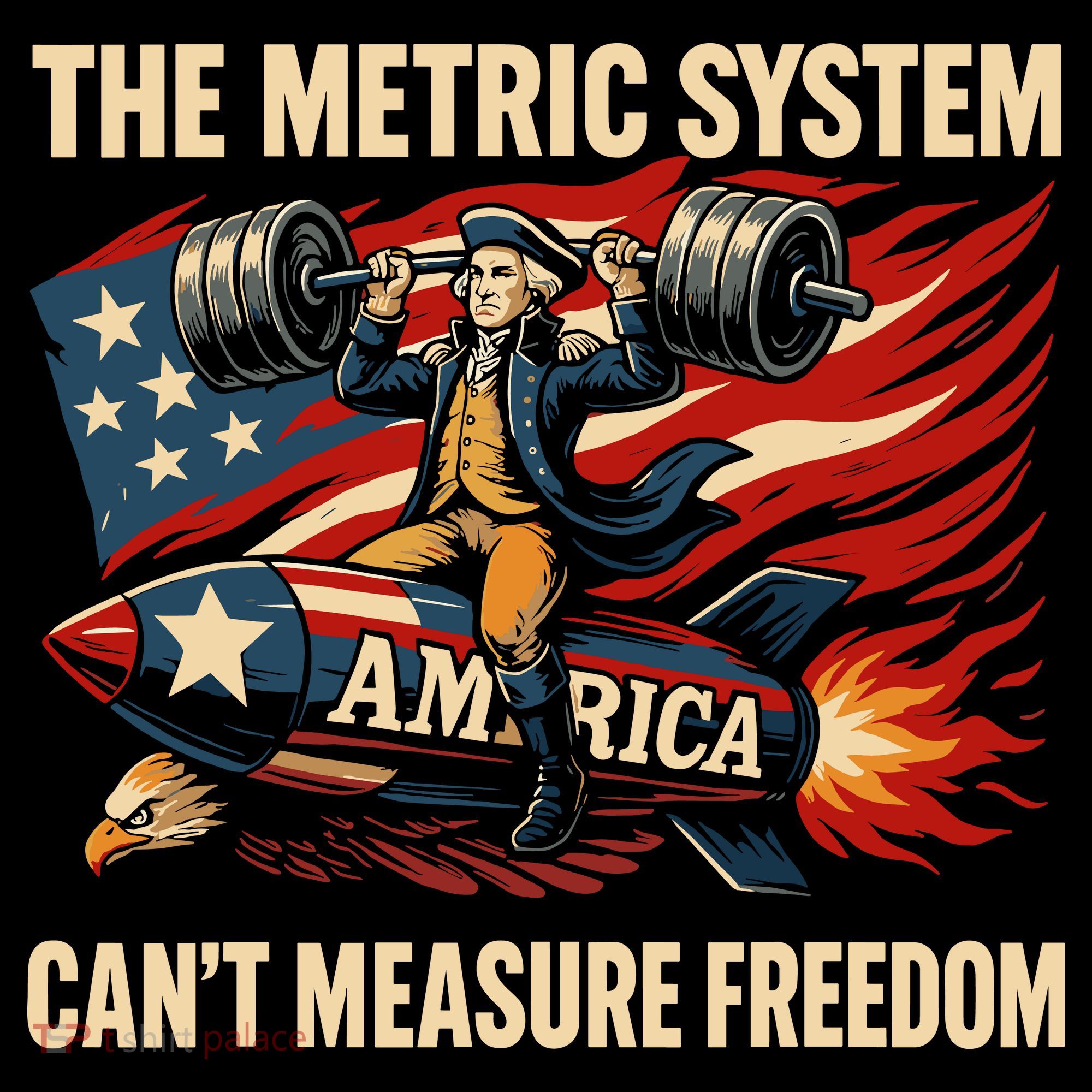 The Metruc System Can't Measure Freedom Women's T-Shirt