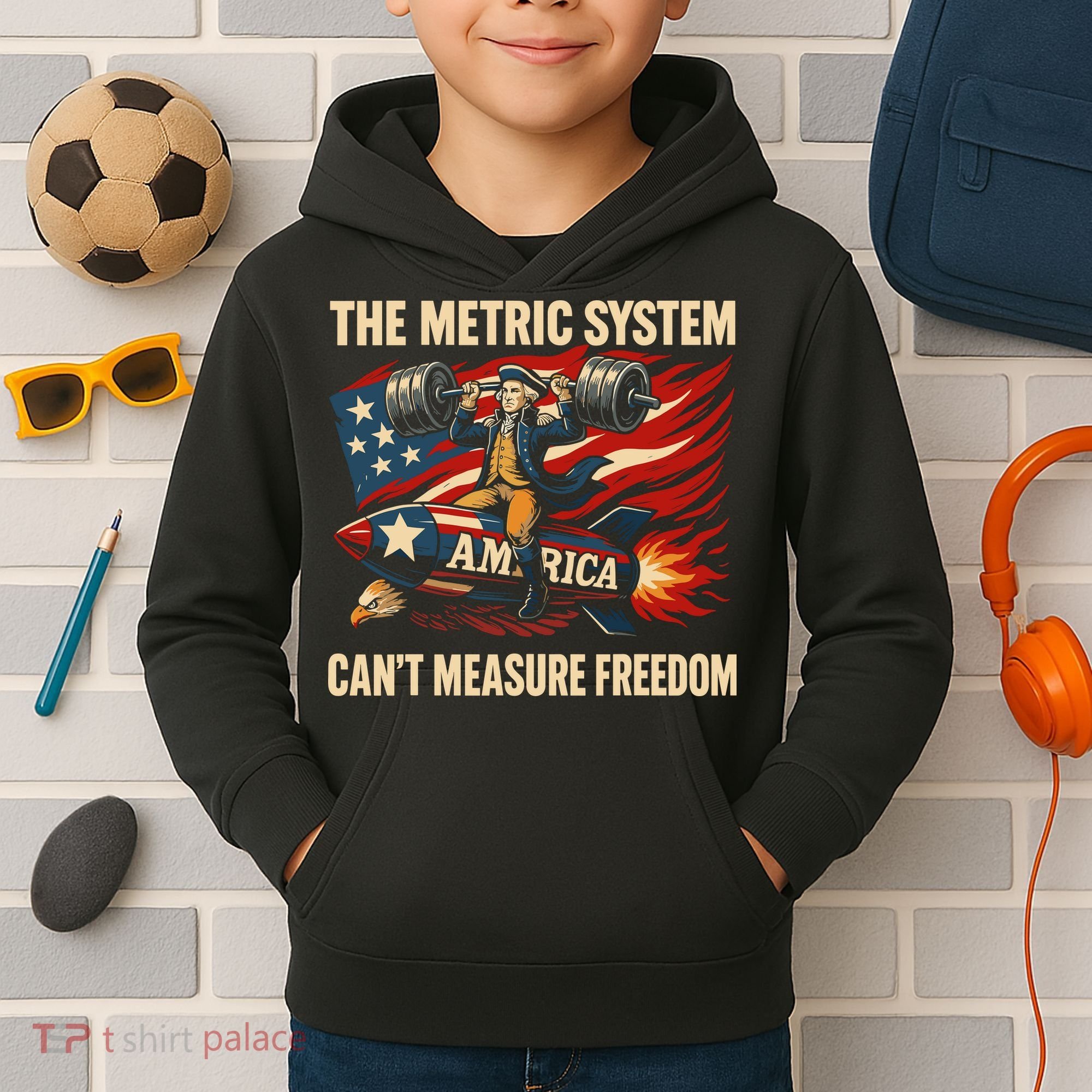 The Metruc System Can't Measure Freedom Kids Hoodie