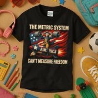 The Metruc System Can't Measure Freedom Kids T-Shirt thumb 3