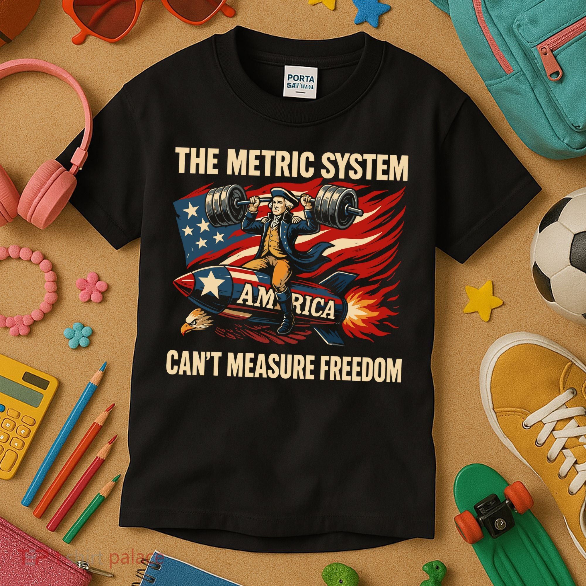 The Metruc System Can't Measure Freedom Kids T-Shirt