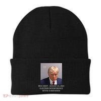 Trump Mug Shot Donald J Trump Mugshot Beanie thumb 0