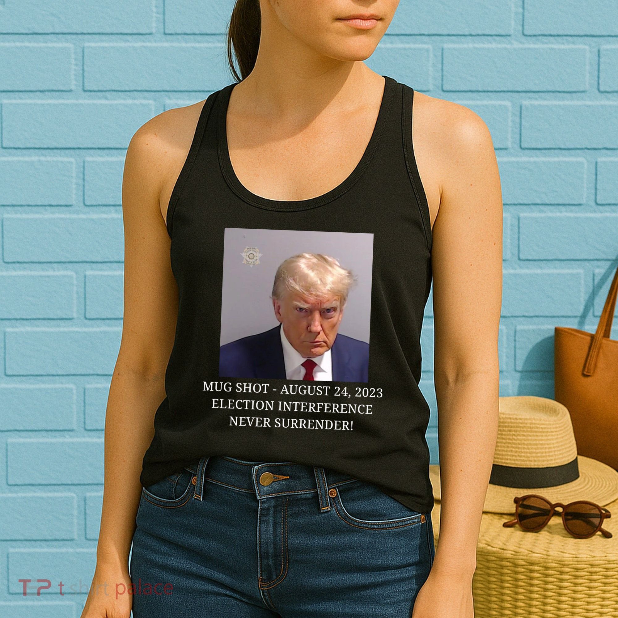 Trump Mug Shot Donald J Trump Mugshot Women's Tank Top