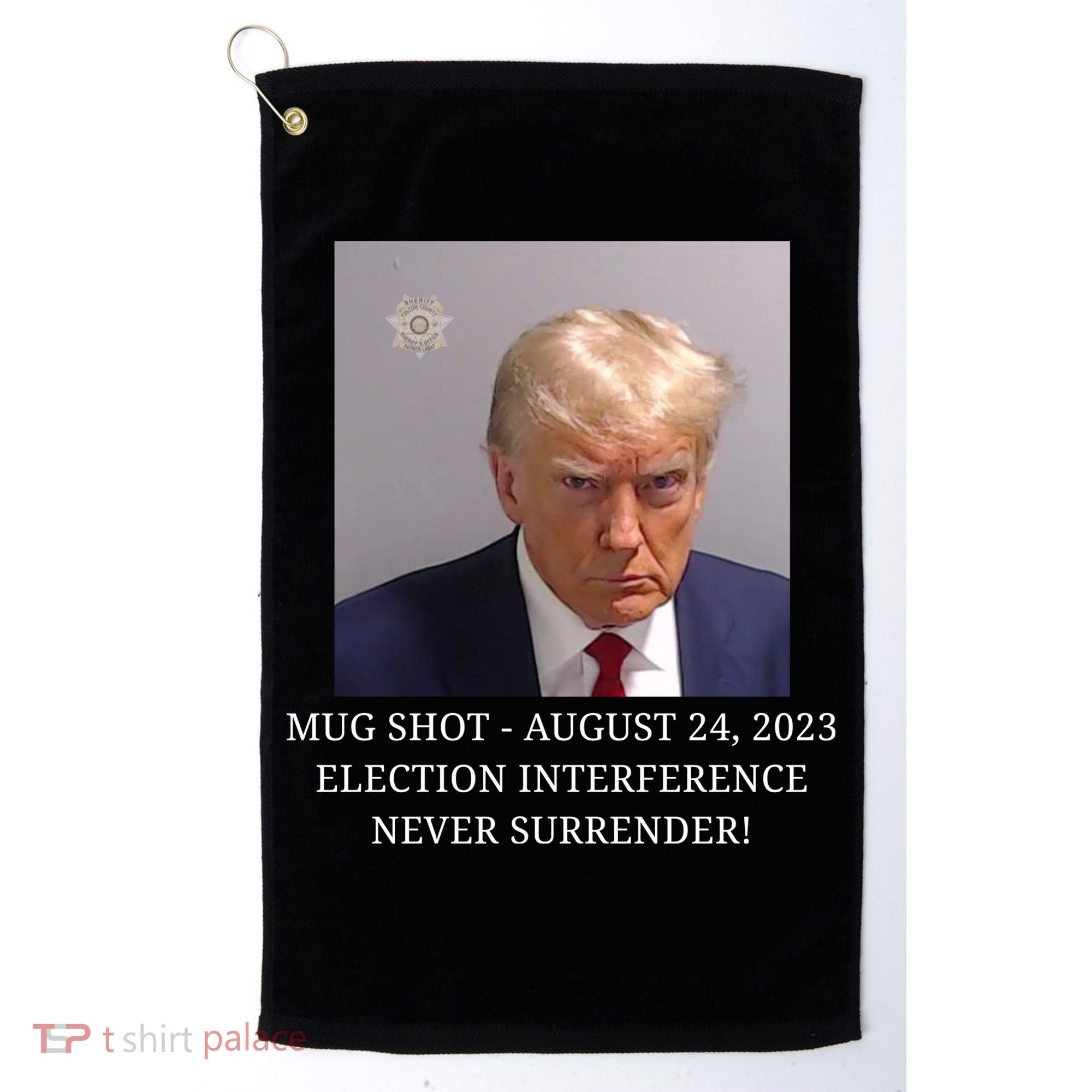Trump Mug Shot Donald J Trump Mugshot Golf Towel