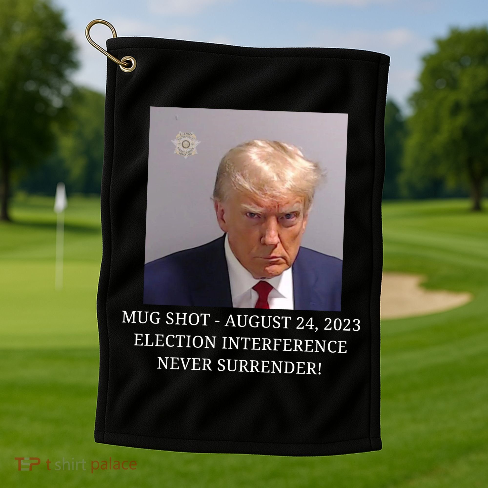 Trump Mug Shot Donald J Trump Mugshot Golf Towel