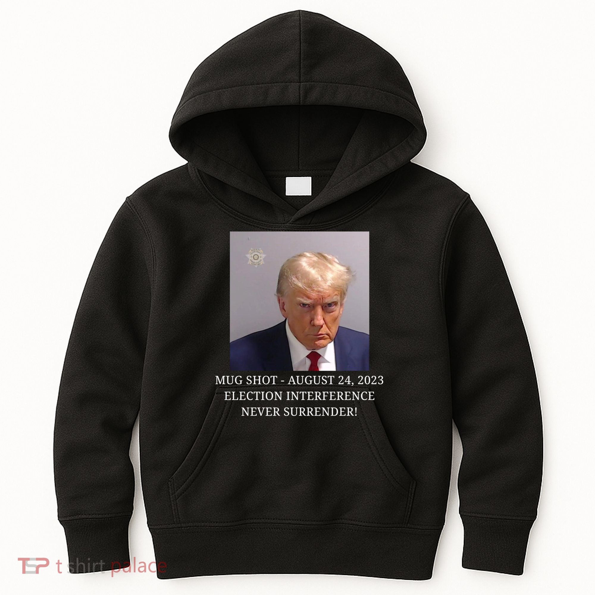 Trump Mug Shot Donald J Trump Mugshot Kids Hoodie