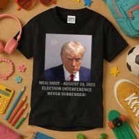 Trump Mug Shot Donald J Trump Mugshot Kids T-Shirt thumb 3