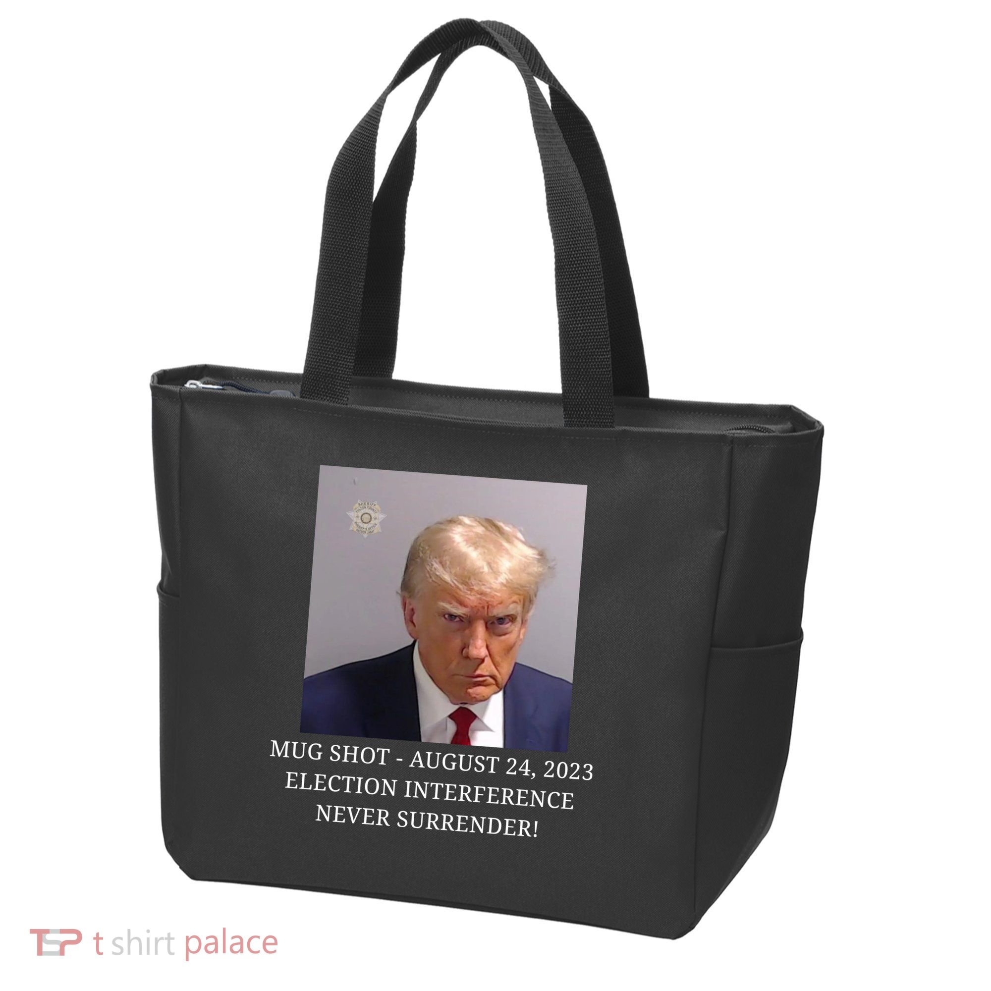 Trump Mug Shot Donald J Trump Mugshot Tote Bag