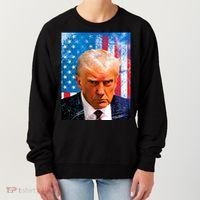 Trump Mug Shot Patriotic Jumbo Size Women's Sweatshirt thumb 0
