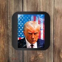 Trump Mug Shot Patriotic Jumbo Size Coaster thumb 0