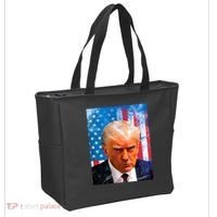 Trump Mug Shot Patriotic Jumbo Size Tote Bag thumb 2