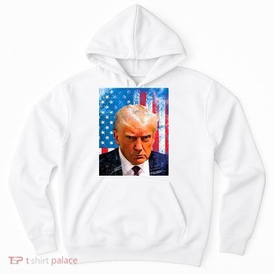 Trump Mug Shot Patriotic Jumbo Size Hoodie
