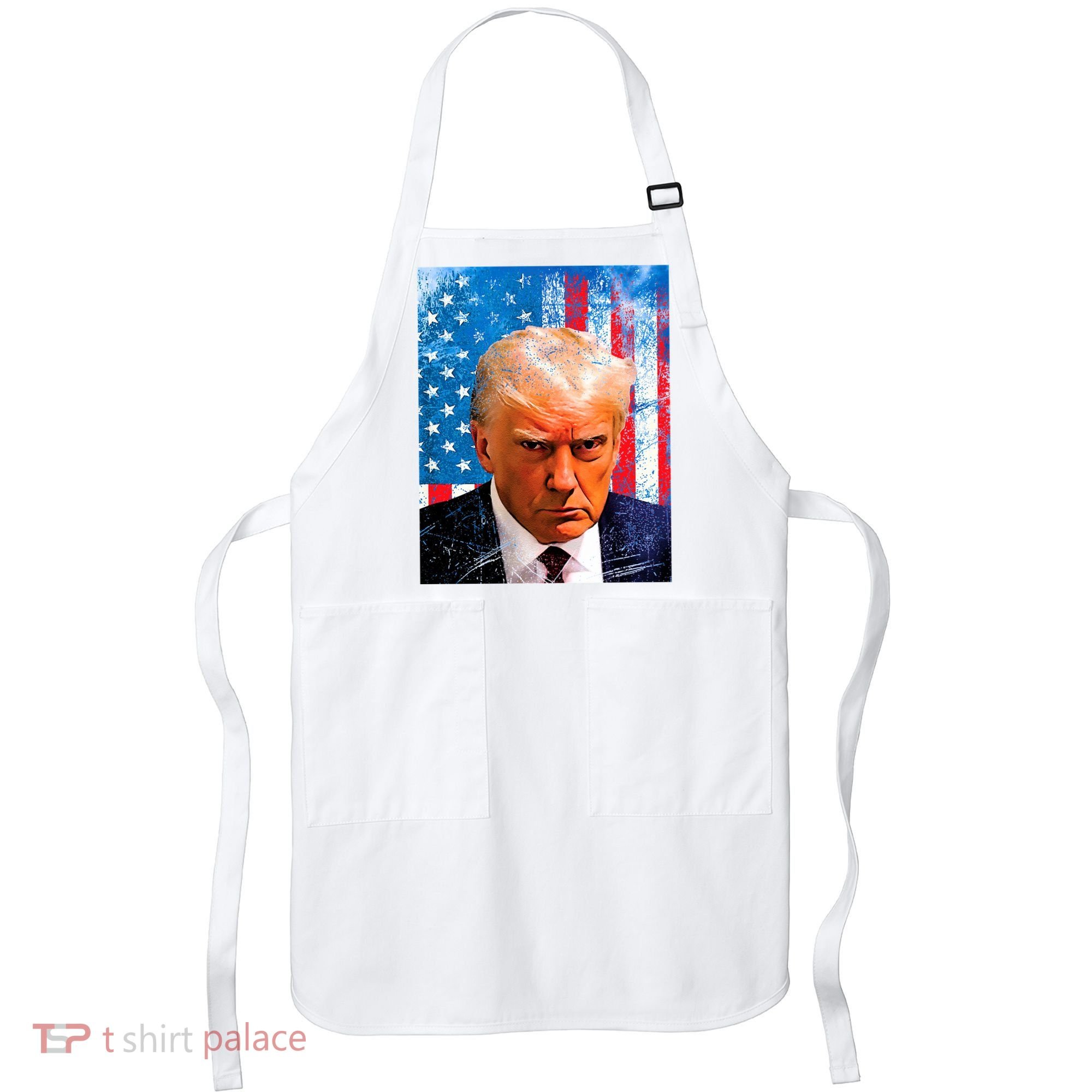 Trump Mug Shot Patriotic Jumbo Size Apron