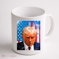 Trump Mug Shot Patriotic Jumbo Size Coffee Mug thumb 1