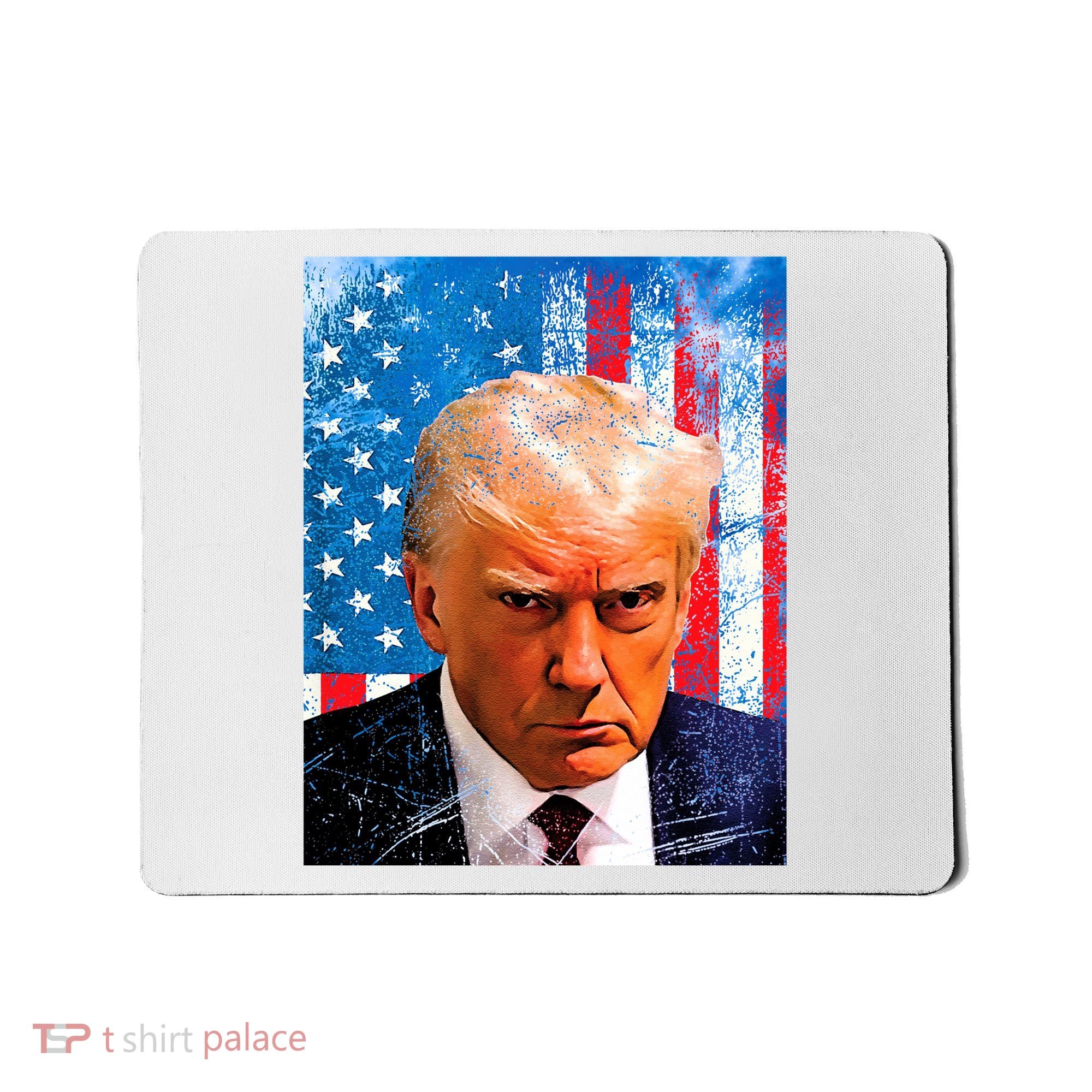 Trump Mug Shot Patriotic Jumbo Size Mousepad