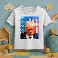 Trump Mug Shot Patriotic Jumbo Size Toddler T-Shirt thumb 3