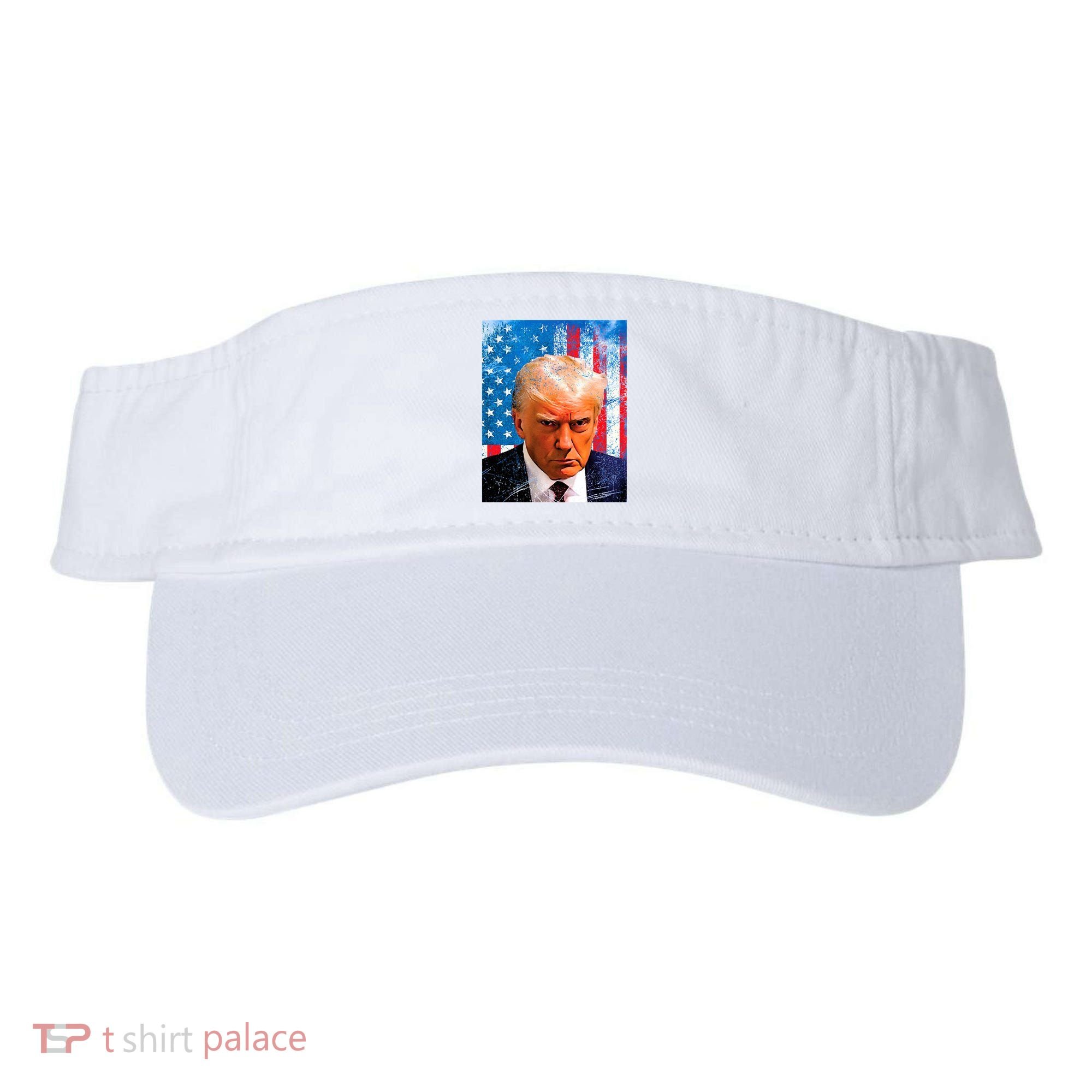 Trump Mug Shot Patriotic Jumbo Size Visor