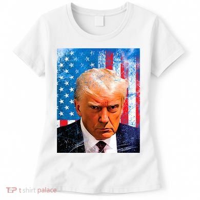 Trump Mug Shot Patriotic Jumbo Size Women's T-Shirt