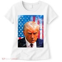 Trump Mug Shot Patriotic Jumbo Size Women's T-Shirt thumb 0
