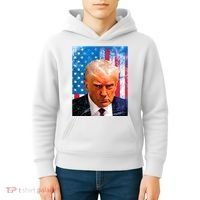 Trump Mug Shot Patriotic Jumbo Size Kids Hoodie thumb 4