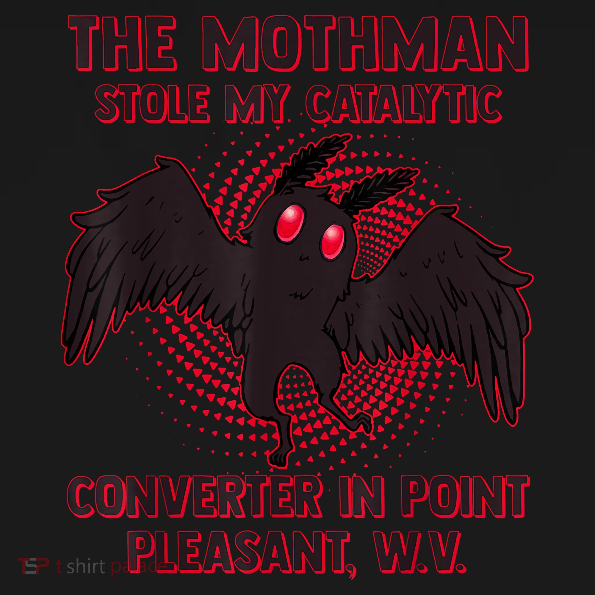 The Mothman Stole My Catalytic Converter In Point Long Sleeve Shirt