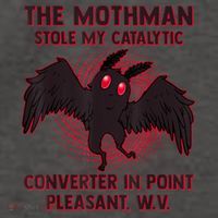 The Mothman Stole My Catalytic Converter In Point Vector Backpack thumb 2
