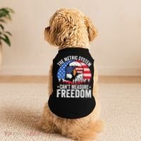The Metric System CanT Measure Freedom Eagle 4th Of July Doggie Tank thumb 2