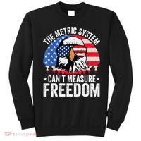 The Metric System CanT Measure Freedom Eagle 4th Of July Sweatshirt thumb 0