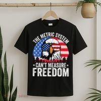 The Metric System CanT Measure Freedom Eagle 4th Of July T-Shirt thumb 2