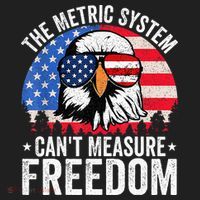 The Metric System CanT Measure Freedom Eagle 4th Of July Beanie thumb 2