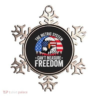 The Metric System CanT Measure Freedom Eagle 4th Of July Ornament