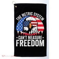The Metric System CanT Measure Freedom Eagle 4th Of July Golf Towel thumb 0