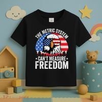The Metric System CanT Measure Freedom Eagle 4th Of July Toddler T-Shirt thumb 3